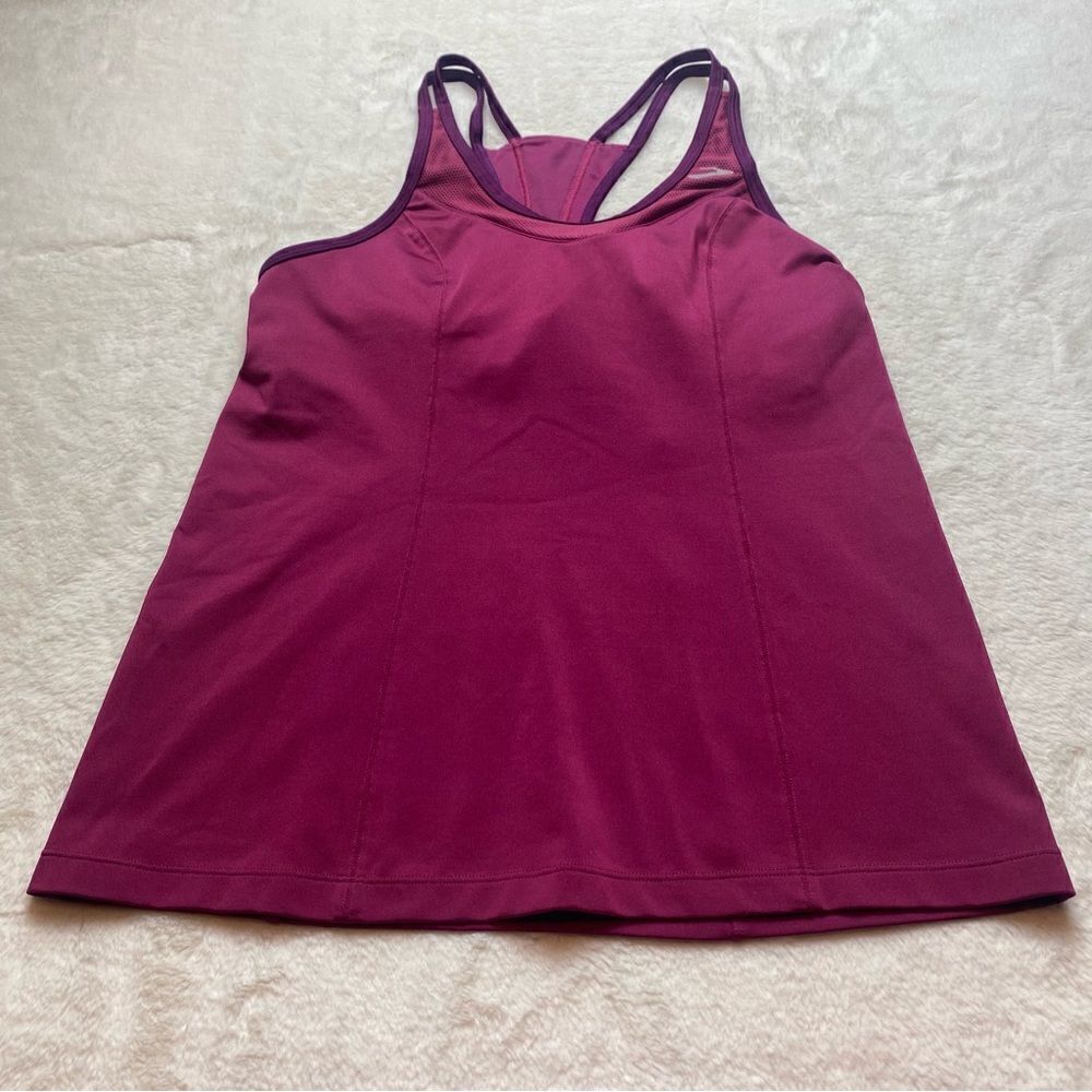 Brooks Epiphany Maroon Support Tank Size Medium